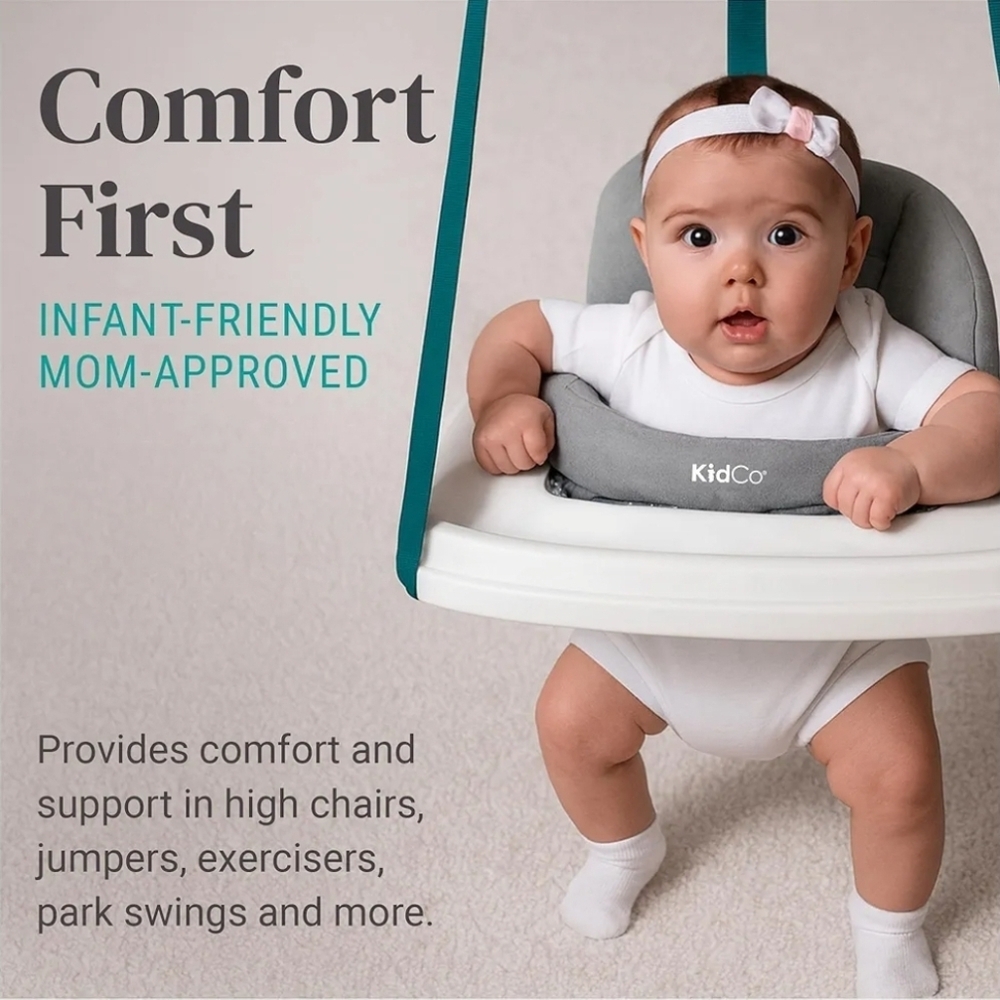 KidCo Gray Plush Baby Support Pillow - Picture 5 of 9